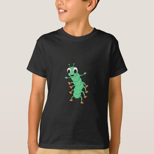 Green Caterpillar T-Shirt (Front)
