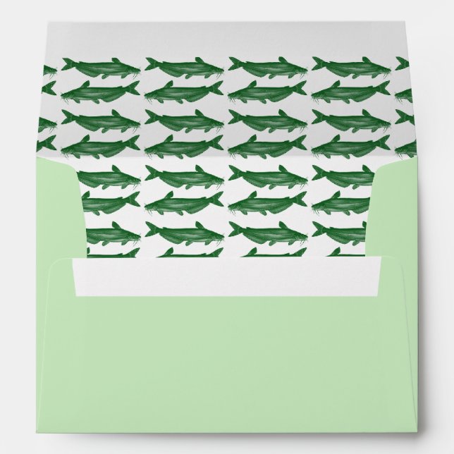Green Catfish Envelope (Back (Bottom))