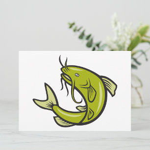Green Catfish Invitations
