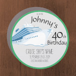 Green Celebrating Birthday Cruise Door Decor Car Magnet<br><div class="desc">Cruise ship birthday celebration cruise door magnet that can be customised. Decorate your cruise ship door with this fun cruise door marker. Customise with birthday person's name, year, ship name, sailing date, and cruise destination. Please note: Not all ship's doors are magnetic. We cannot guarantee your door will be magnetic....</div>