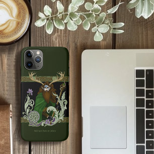 Green Celtic Antlers Man  iPhone 11 Pro Case
