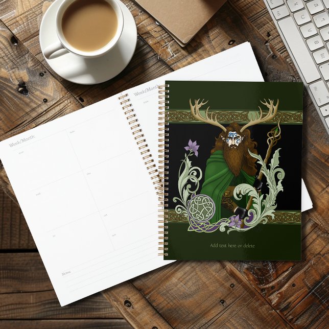 Green Celtic Antlers Man  Planner (Creator Uploaded)