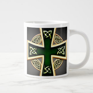 Green Celtic Cross Mug