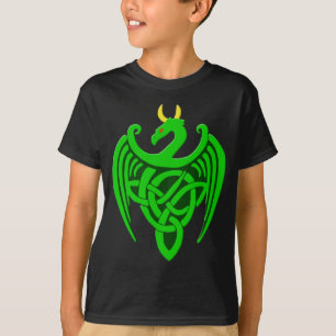 Green Celtic Dragon Child T Shirt