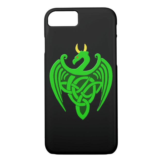 Green Celtic Dragon iPhone 7/8 Case (Back)