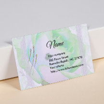 Green Celtic  Irish Rose Business Card