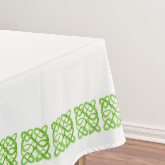GREEN CELTIC KNOT 60x84 Tablecloth (In Situ)