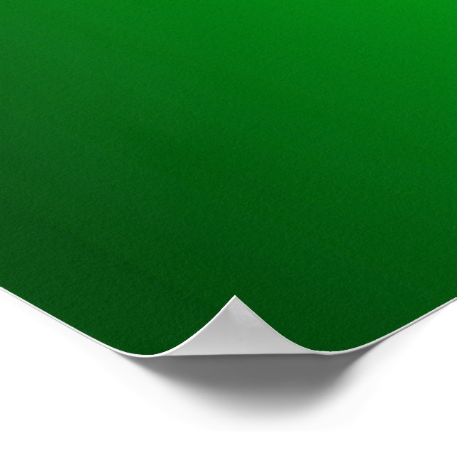 Green Celtic Knot Original Art Poster (Corner)