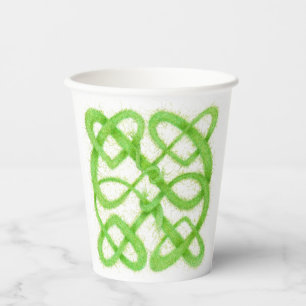 Green Celtic Knot Paper Cup