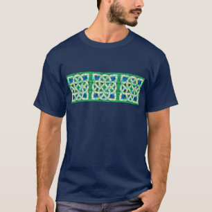 Green Celtic Knot Stone Mosaic T-Shirt