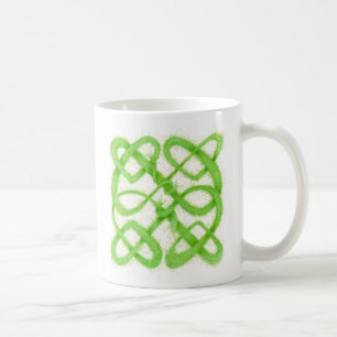 GREEN CELTIC KNOT White Mug