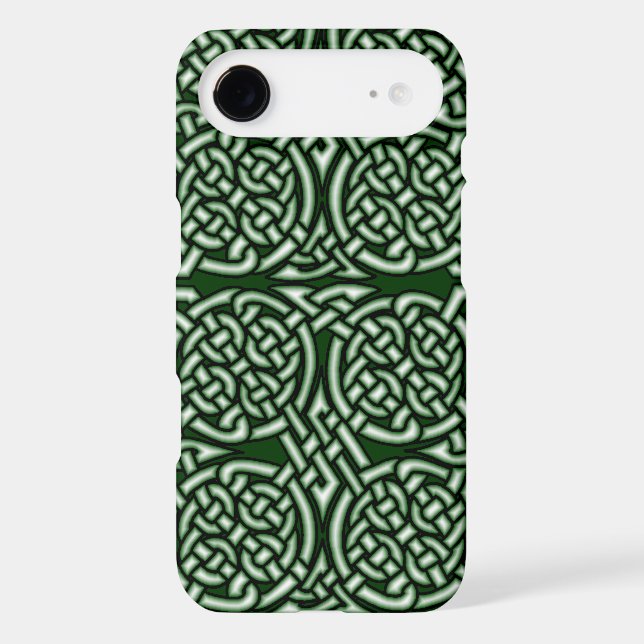 Green Celtic knotwork art Case-Mate iPhone Case (Back)