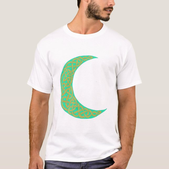 Green Celtic Moon shirt (Front)