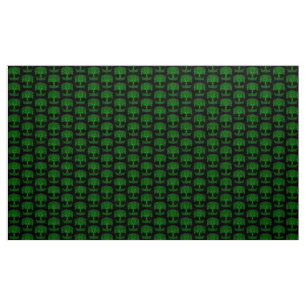 Green Celtic Tree Of Life Fabric