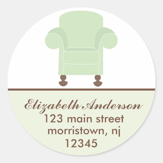 Green Chair Address Labels (Front)