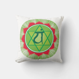 Green Chakra Heart Chakra Anahata Pilliow Cushion