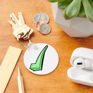 Green Check Mark Keychain