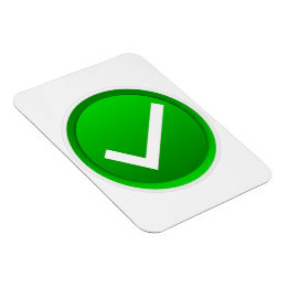 Green Check Mark Symbol Magnet