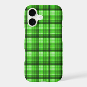 Green Checked Tartan Print,