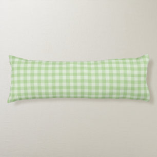 Green Checkerboard Pattern Body Cushion
