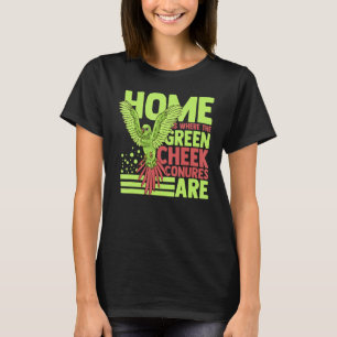Green Cheek Conure Funny Animals Cute Birds T-Shirt