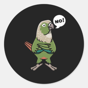 Green Cheek Conure Green-Cheeked Parakeet Classic Round Sticker