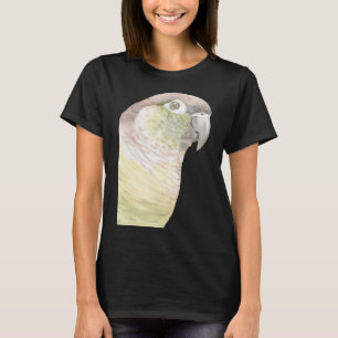 Green cheeked conure parrot watercolor painting T-Shirt