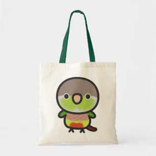 Green-cheeked parakeet / Pineapple Tote Bag