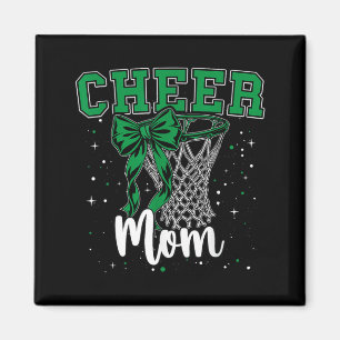 Green Cheer Mum Bow Sport Basball Game Magnet