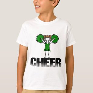 Green Cheerleading T-shirts and Gifts