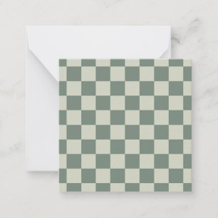 Green Chequerboard Card