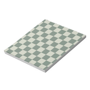 Green Chequerboard Notepad