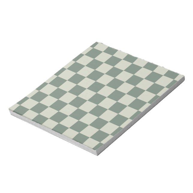 Green Chequerboard Notepad (Rotated)