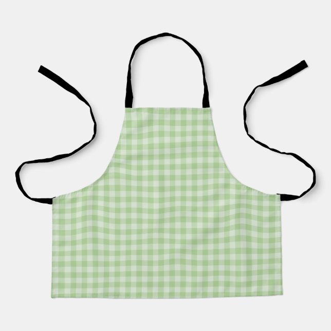 Green Chequerboard Pattern Apron (Front)