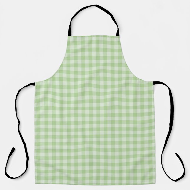 Green Chequerboard Pattern Apron (Front)