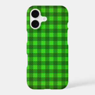 Green chequered carbon fibre patterned