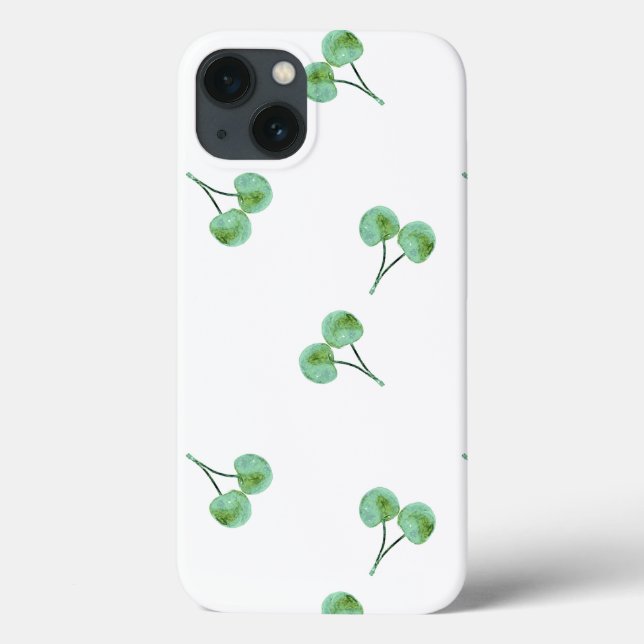 Green Cherry Pattern Case-Mate iPhone Case (Back)