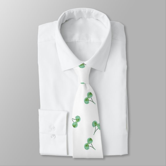 green cherry pattern tie (Tied)