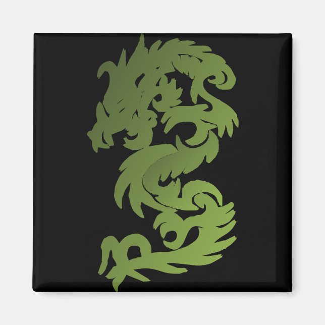 Green Chi Dragon Magnet (Front)
