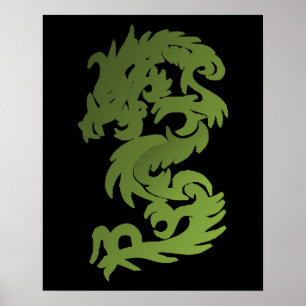 Green Chi Dragon Poster