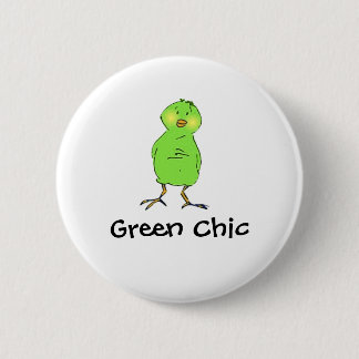 Green Chic 6 Cm Round Badge