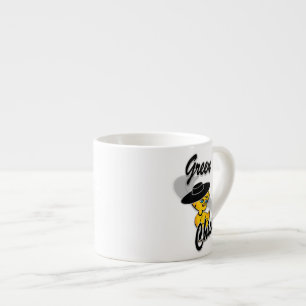 Green Chick #4 Espresso Cup