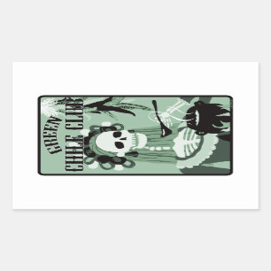 green chile club rectangular sticker