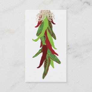 green chile peppers business card