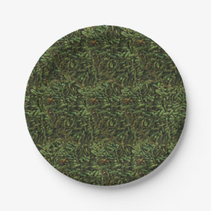 Green Chili Pepper Pattern Party Paper Plate