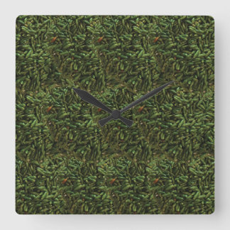 Green Chilli Pepper Square Wall Clock
