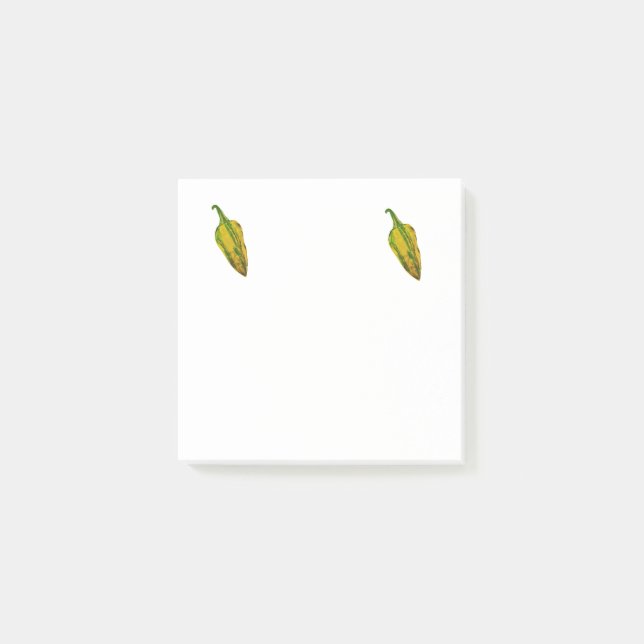 Green Chilli Peppers Post-it Notes (Front)