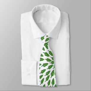 Green Chilli Peppers Tie