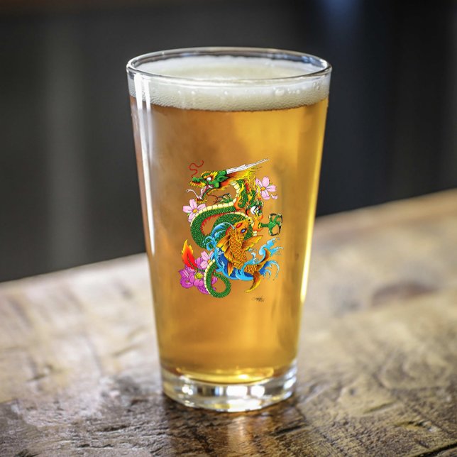 Green Chinese Dragon Koi Glass (Creator Uploaded)