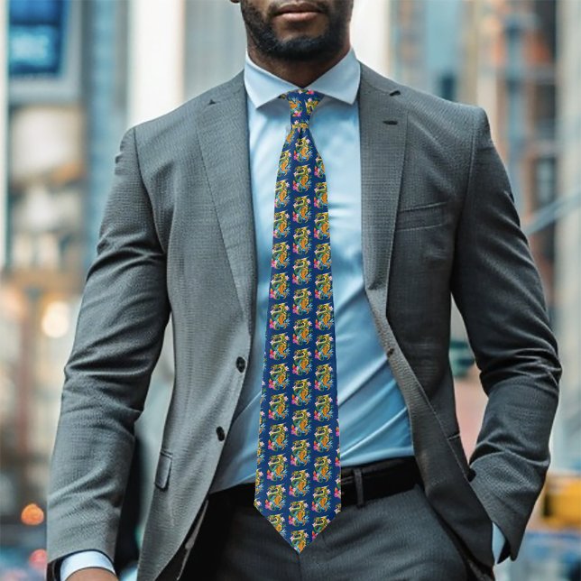 Green Chinese Dragon Koi Tie (Creator Uploaded)